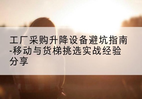 巴彦移动式升降机怎么选-工厂采购升降设备避坑指南-移动与货梯挑选实战经验分享